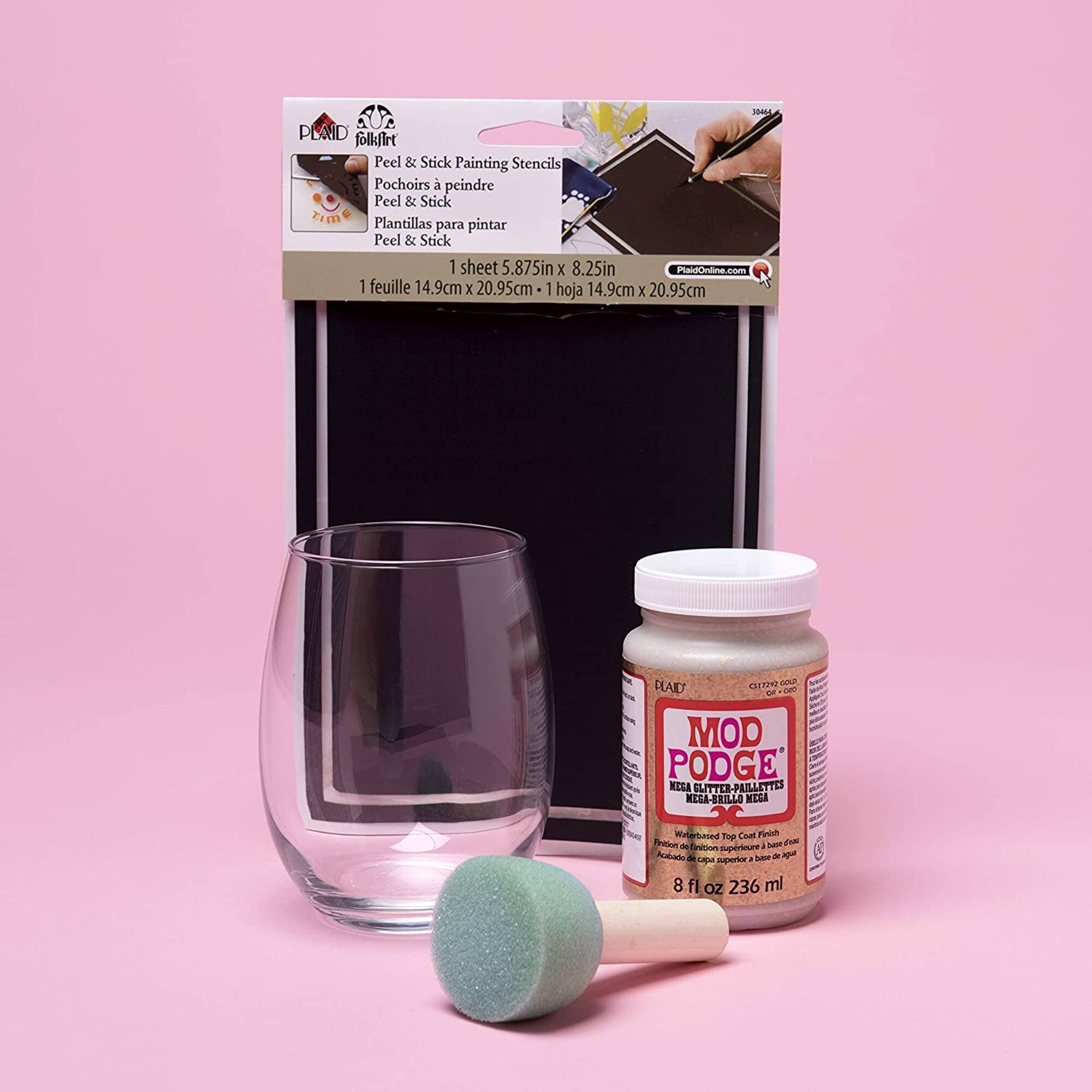 Mod Podge® Mega Glitter Waterbased Top Coat Finish, Hologram